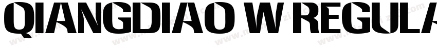 QiangDiao W Regular字体转换